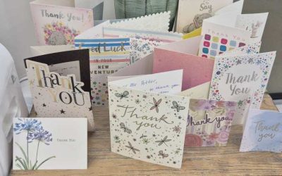 The Thank You Cards Keep Coming In